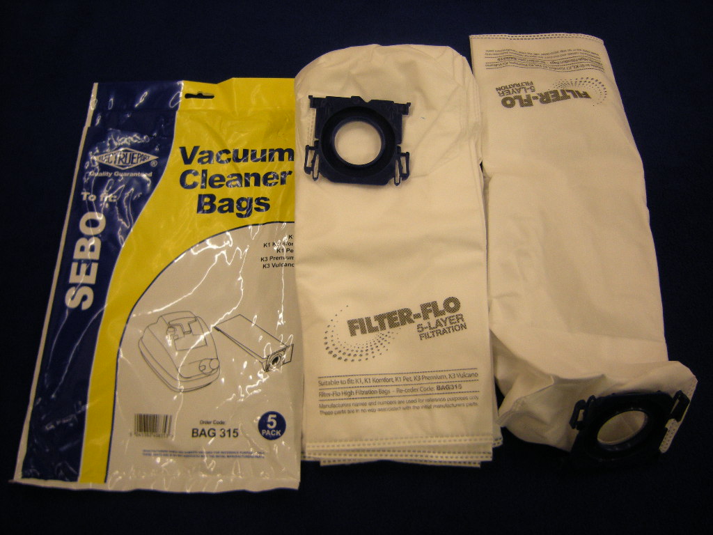 SEBO K SERIES COMPATIBLE SYNTHETIC BAGS SEBO K SERIES COMPATIBLE SYNTHETIC BAGS